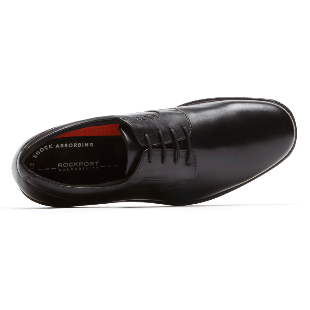 Oxfords Rockport Hombre Mexico - Charles Road Plain Toe Negros - VHTZS8354